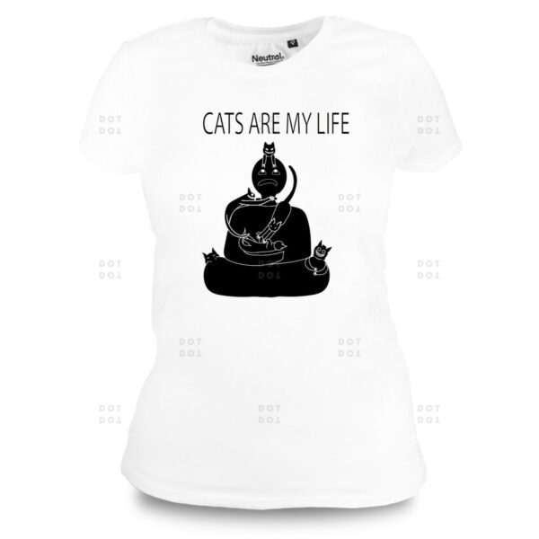 Cats are my life - kresba,mazlíčci,nápisy